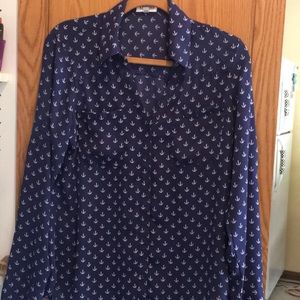 Navy blue blouse